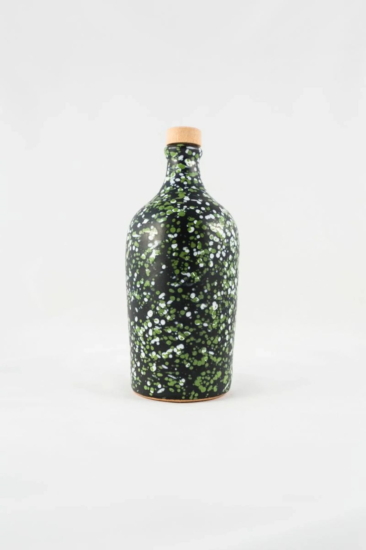 Orcio ceramica scura pugliese verde-0