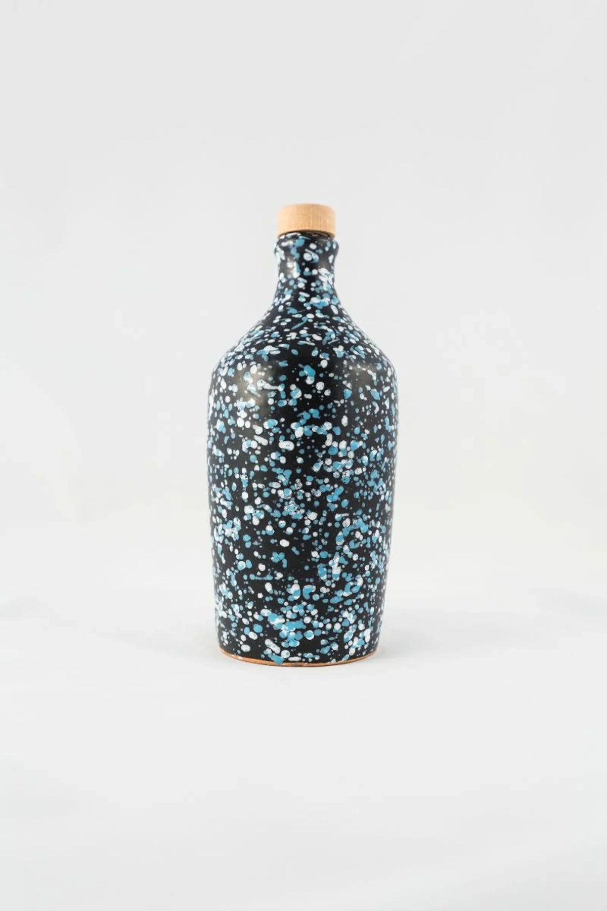 Orcio ceramica scura pugliese azzurro-0