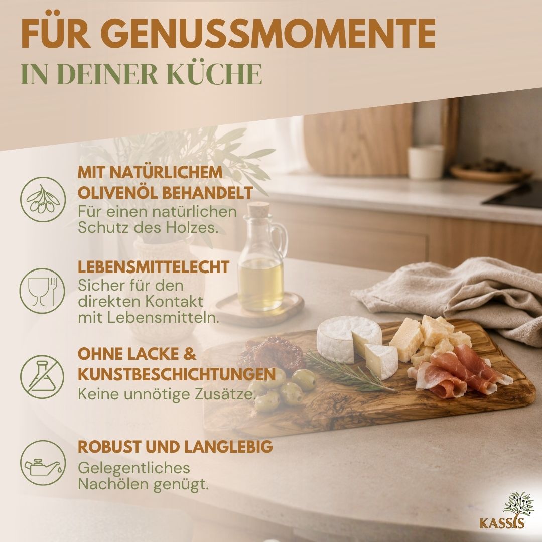 Massives Frühstücks- & Servierbrett aus Olivenholz-3