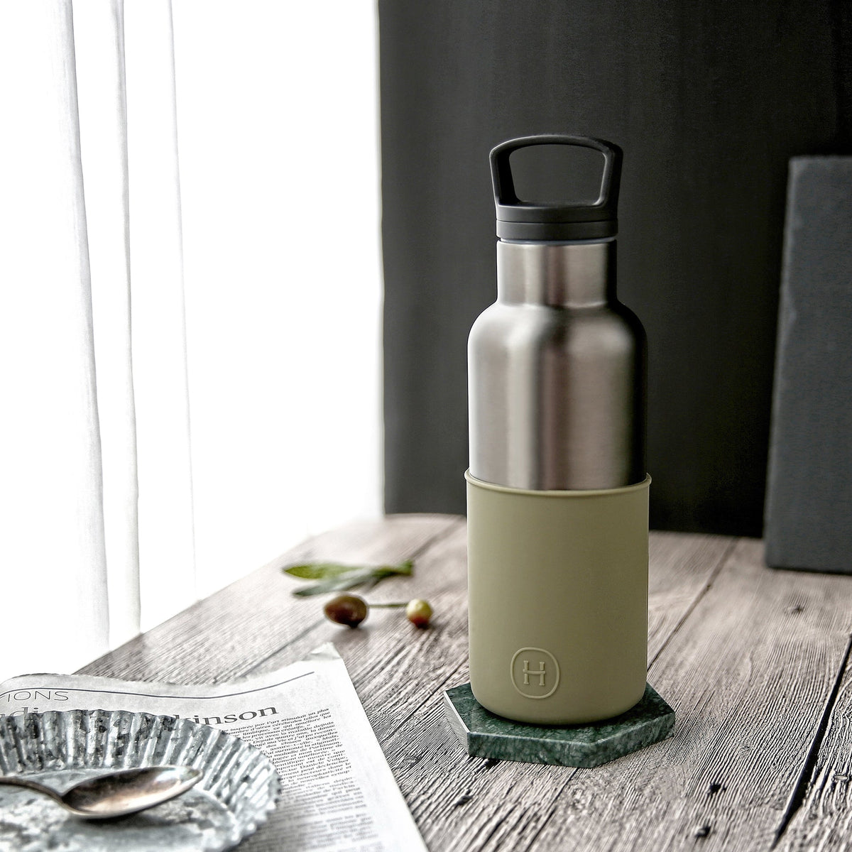 Titanium grey-Army Green 16 Oz-2