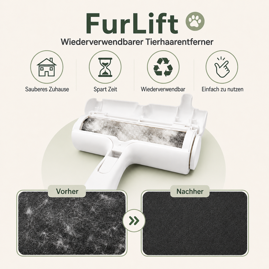 EVRILO FurLift – Wiederverwendbarer Tierhaarentferner
