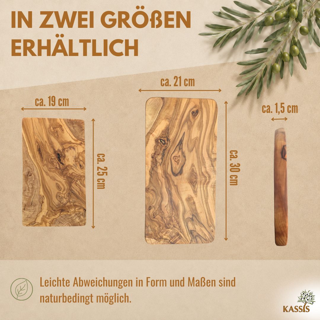 Massives Frühstücks- & Servierbrett aus Olivenholz-2