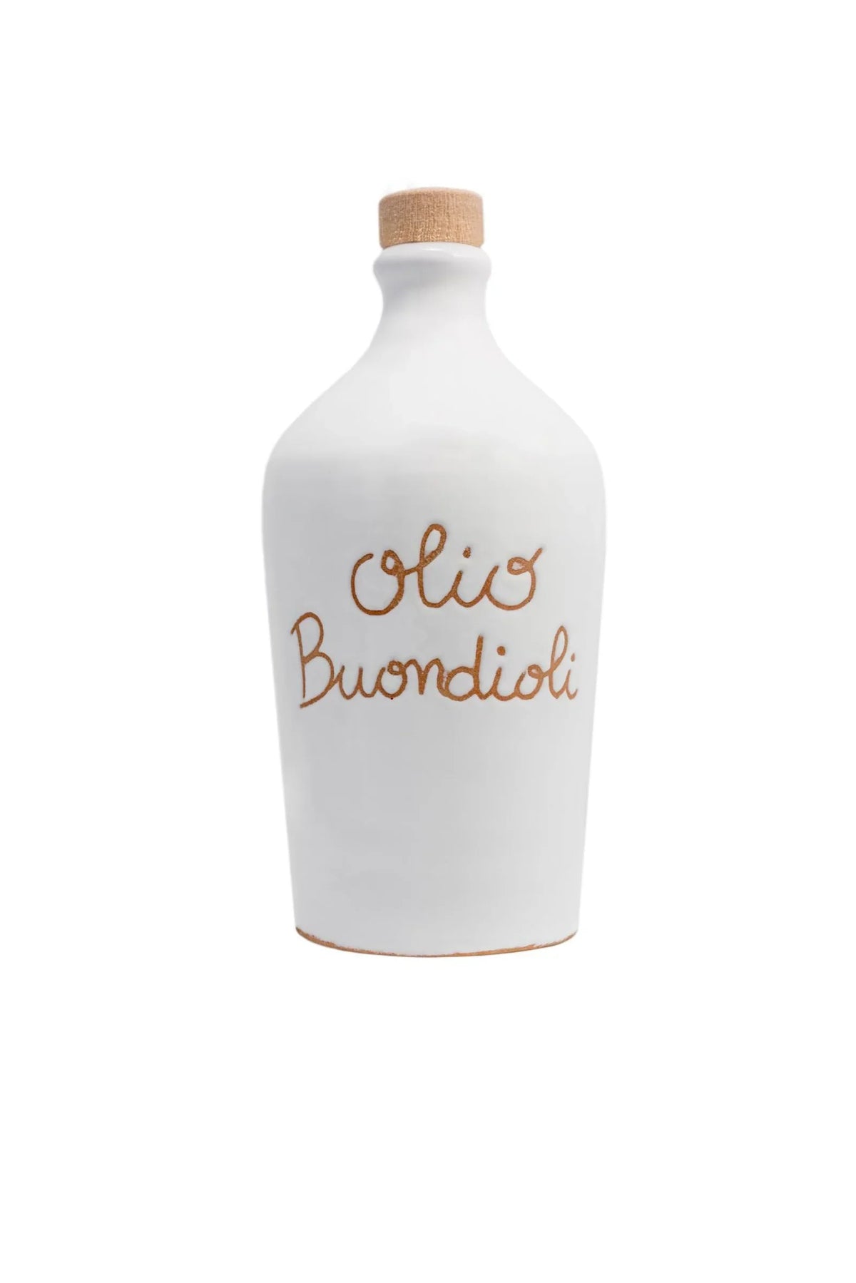 Orcio bianco in ceramica "olio Buondioli"-0